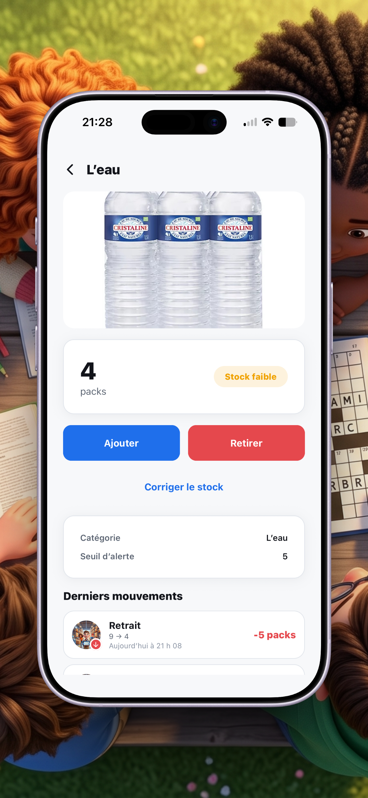 Fiche produit My Stock